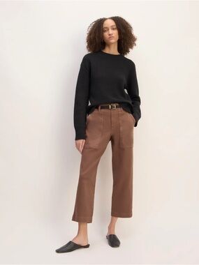 Everlane Rust Carob Brown Organic Utility Pant